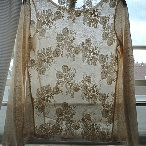 Sundance, 100% Linen & Lace Top XS - Picture 7 of 11